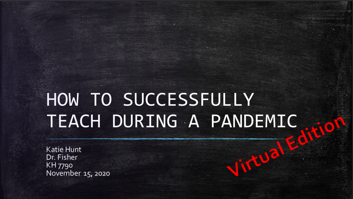 How To Teach During A Pandemic